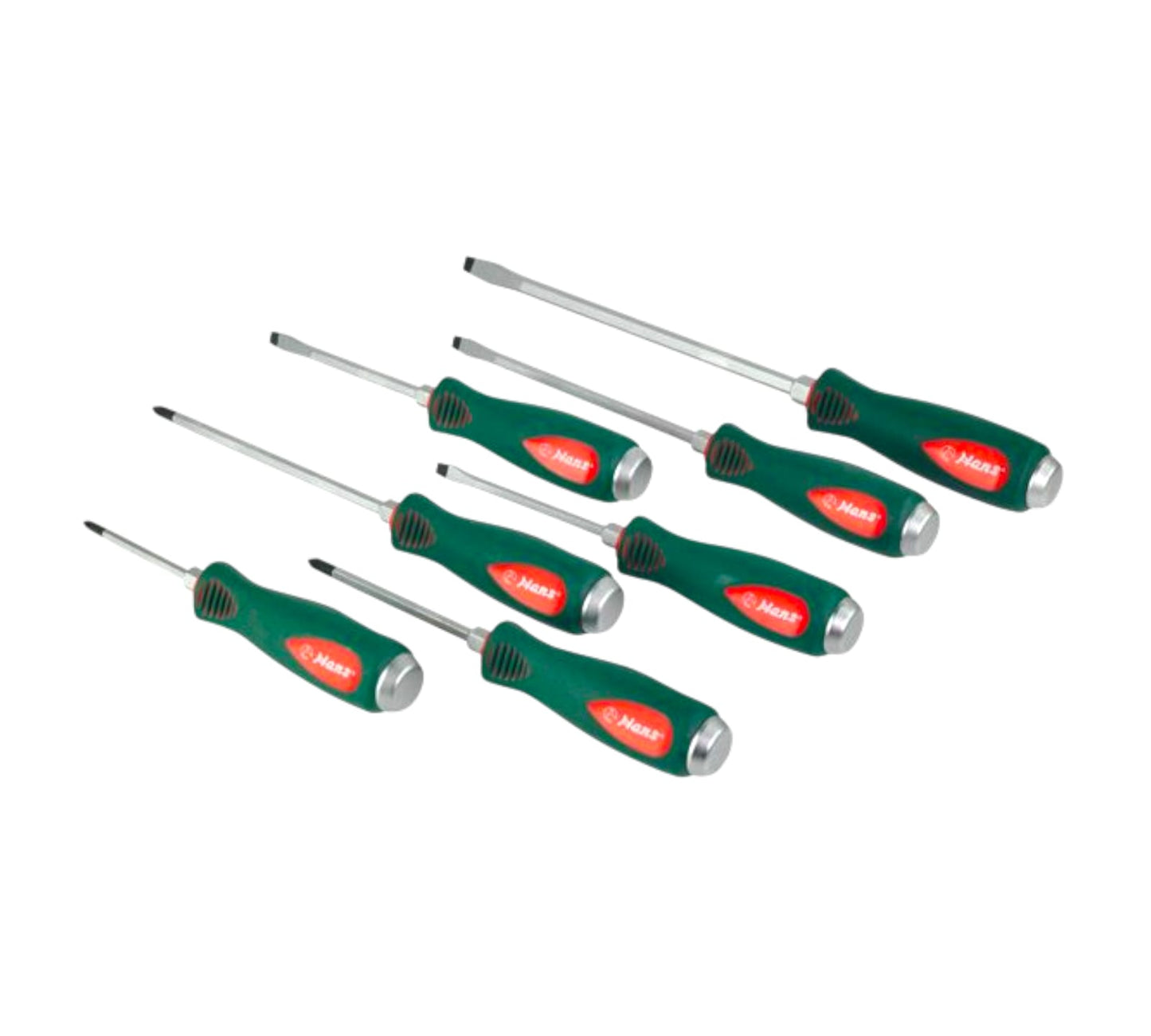 06500-7B 7PCS SCREWDRIVER SET FULL ROD / RUBBER POUCH HANS