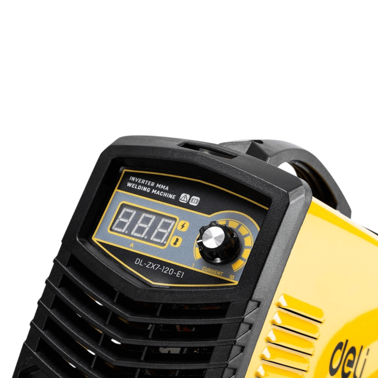 EDL‐ZX7‐120‐E1 Inverter MMA Welding Machine (DELI) front view with control panel and digital display