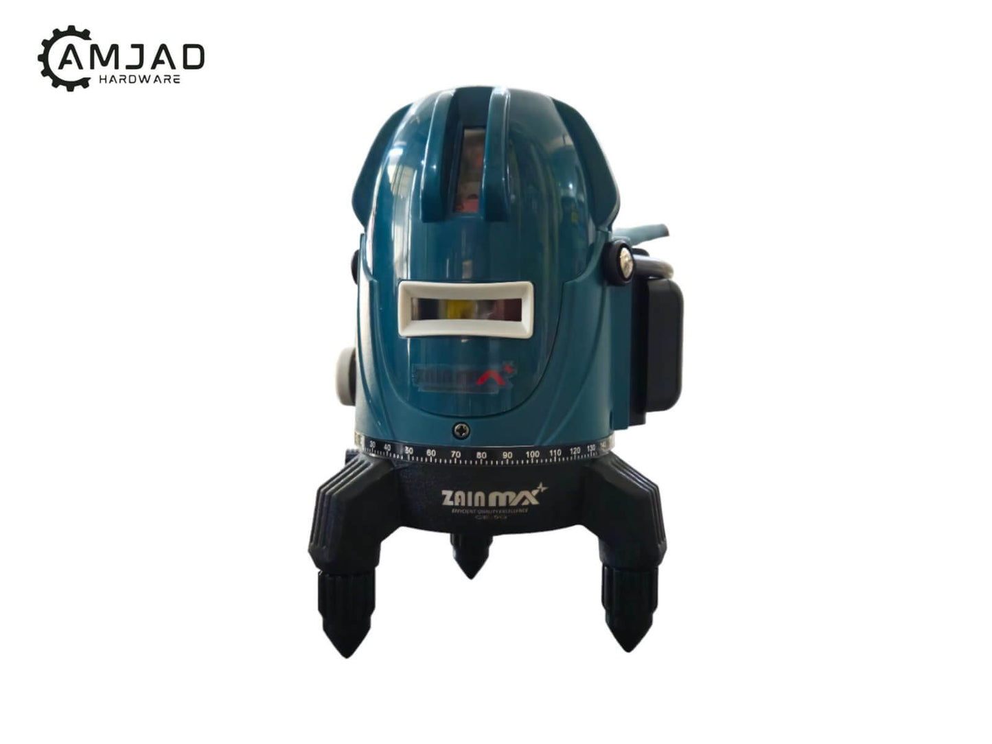 LASER LEVEL LL5G 5 LINE GREEN ( ZAIN MAX) shown with high-visibility green laser tool for leveling and alignment tasks.