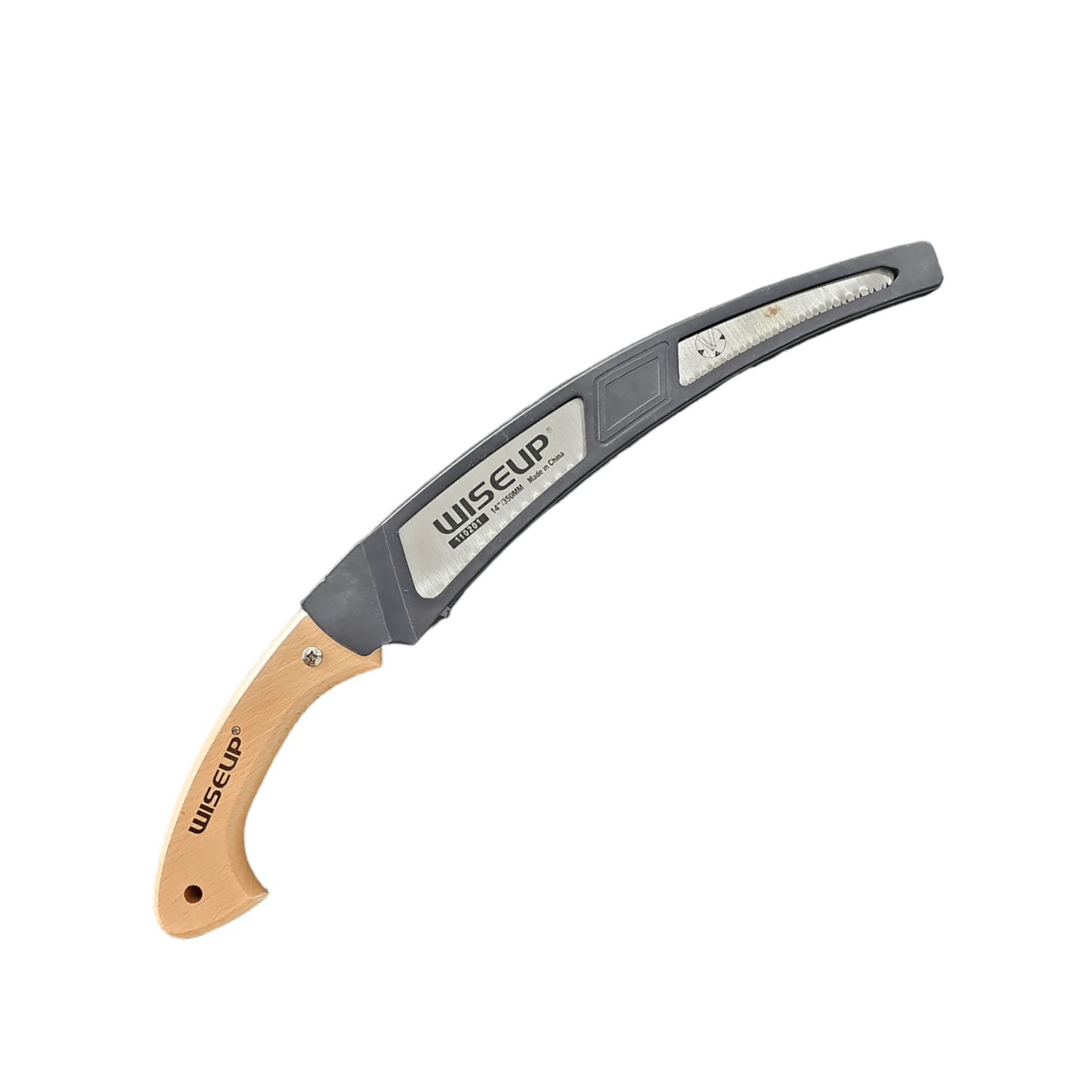 PRUNING SAW 12″/300MM 110201 (WISEUP) with high-carbon steel blade for effortless branch cutting and gardening.