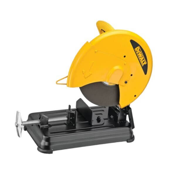 CHOP SAW 355MM D28730 (DEWALT) for heavy-duty metal cutting with a powerful 2300W motor, designed for precision in professional workshops.
