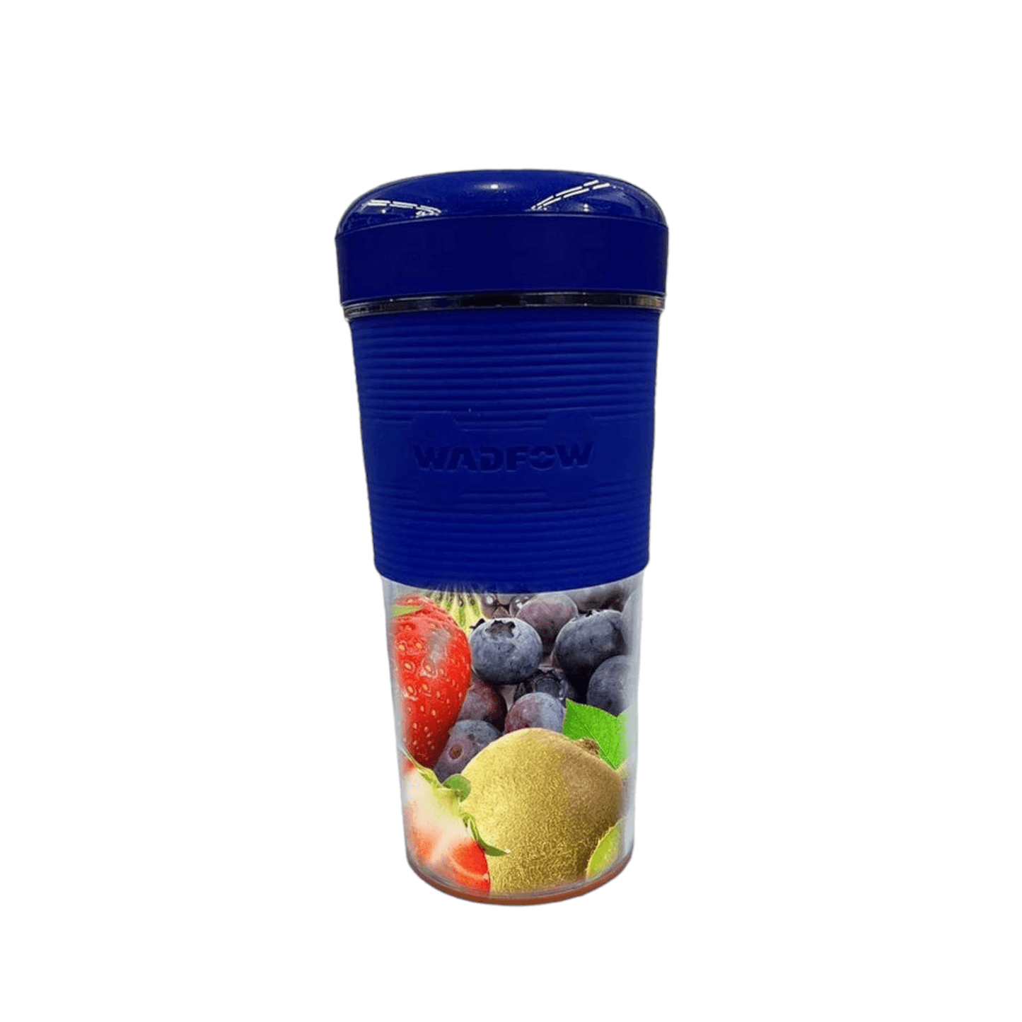 PORTABLE BLENDER WZZ3501 (WADFOW) with fruits inside for smoothies, compact design for home, office, gym, or travel use