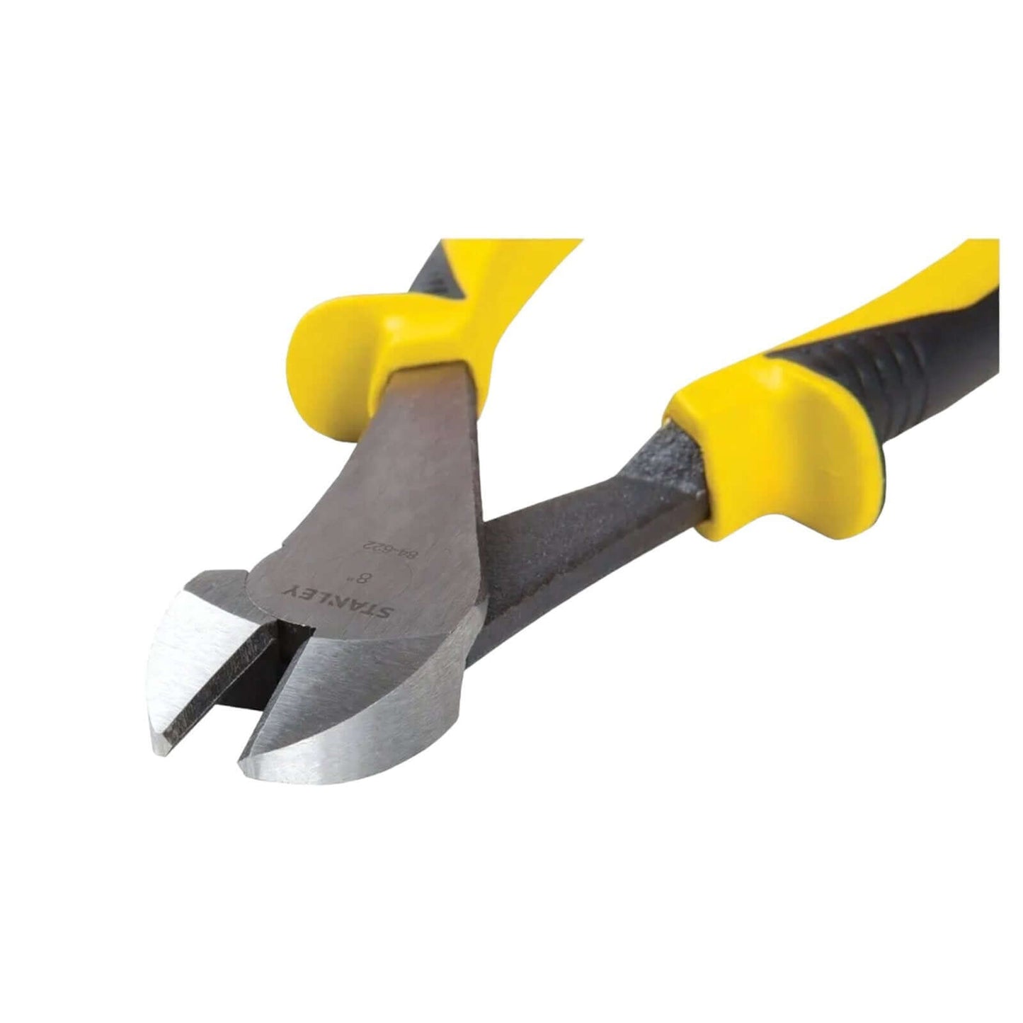 Diagonal Cut Pliers 180mm 0-84-622 (STANLEY) close-up view showing yellow and black handles.