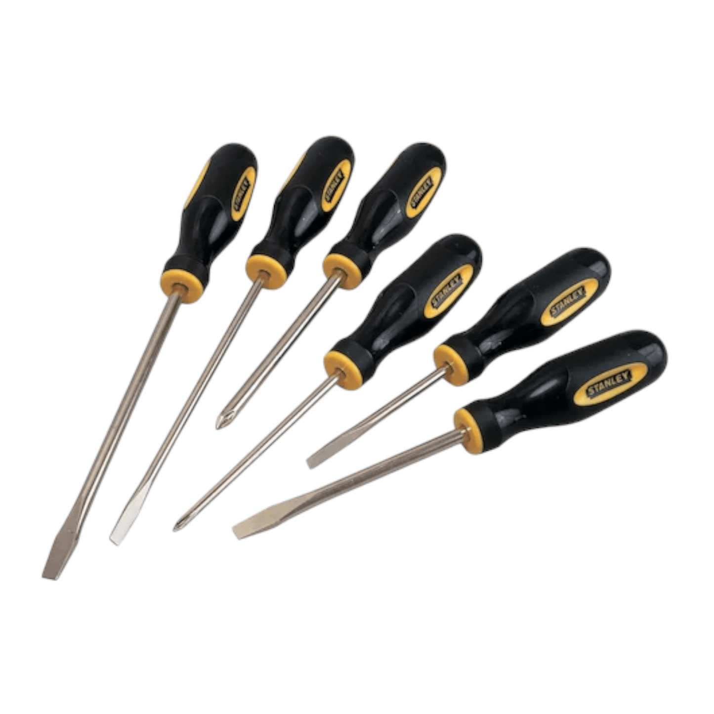 60-060 Screwdriver Set 6 Pcs (STANLEY) with fluted tips and slip-resistant handles.