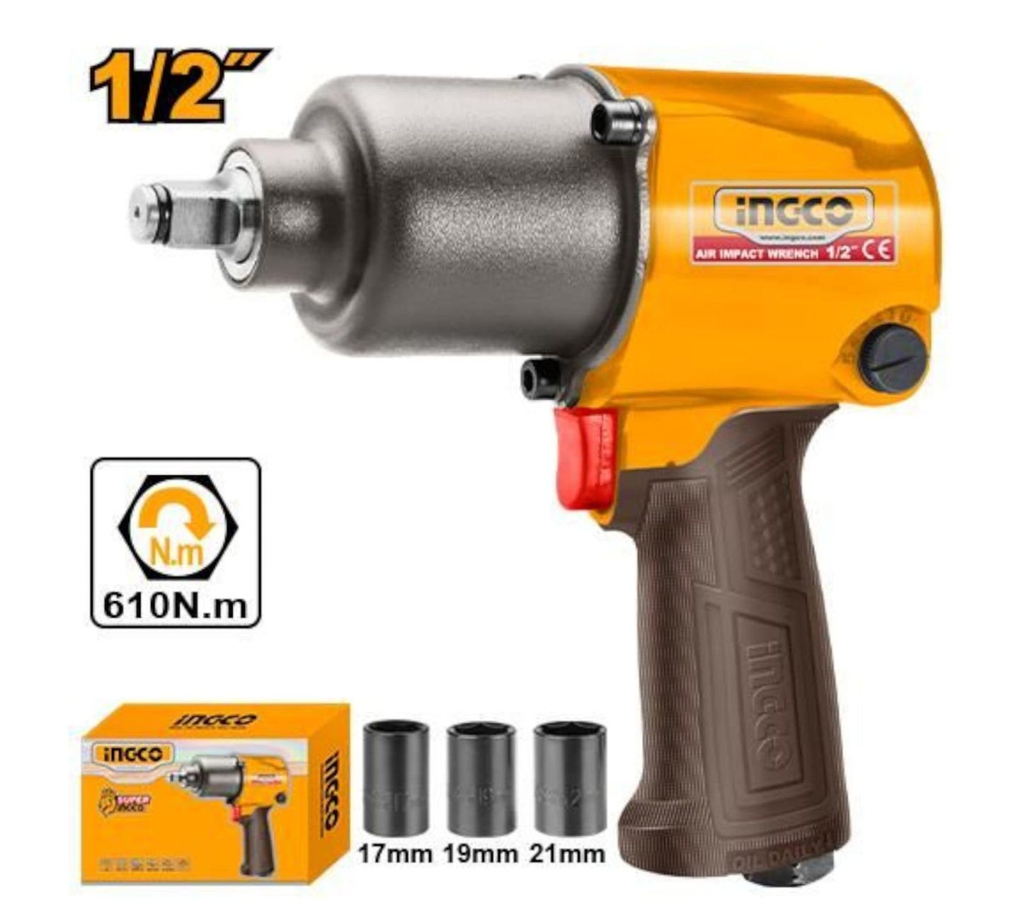 AIW12562 Air Impact Wrench 1/2"DR INGCO