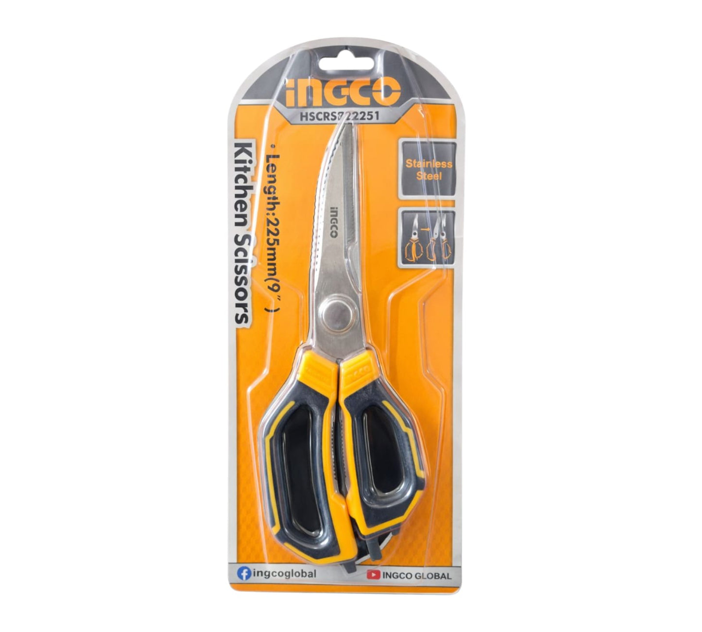 HSCRS822251 KITCHEN SCISSORS 9" INGCO
