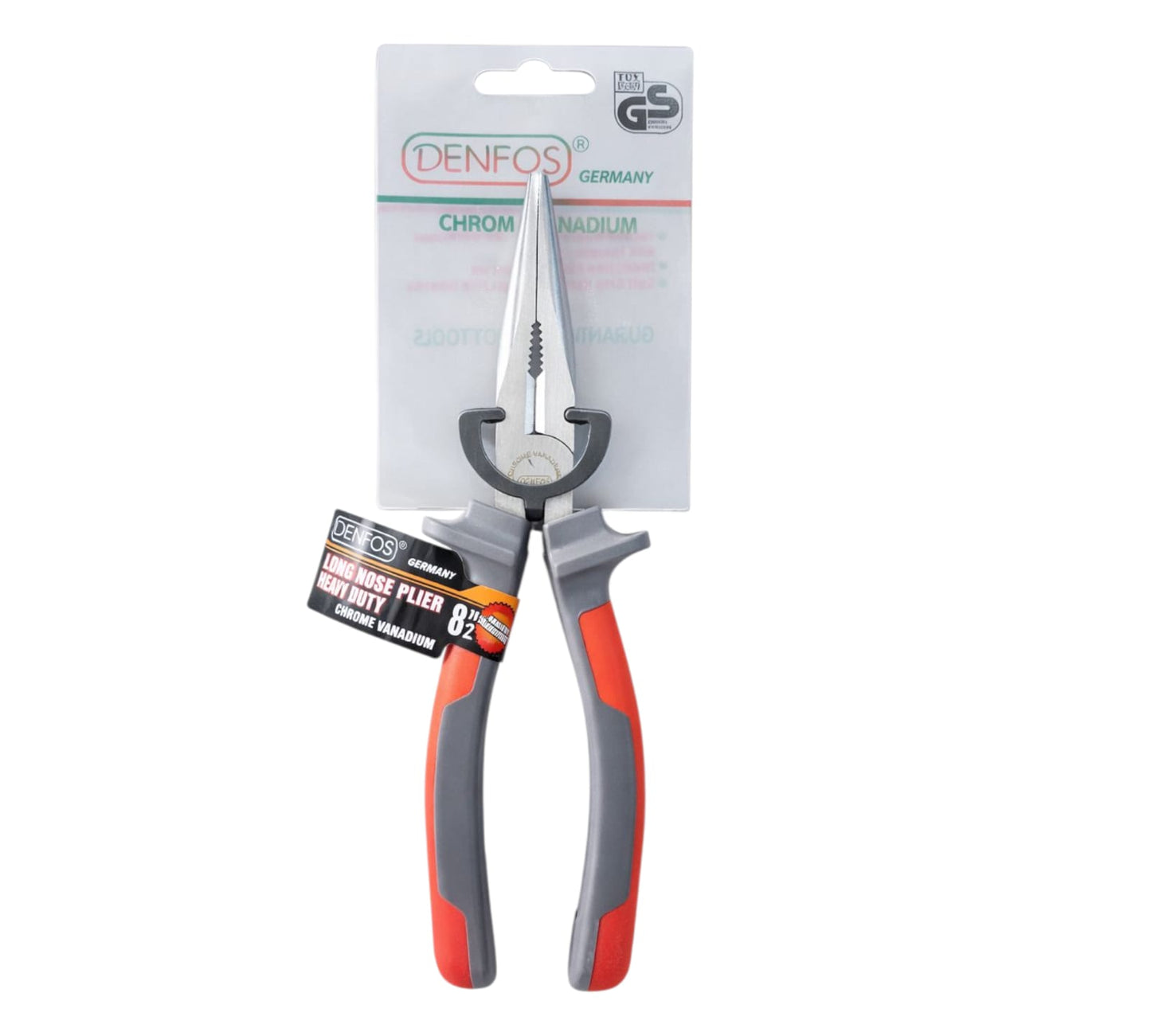 LONG NOSE PLIER 8" (DENFOS)