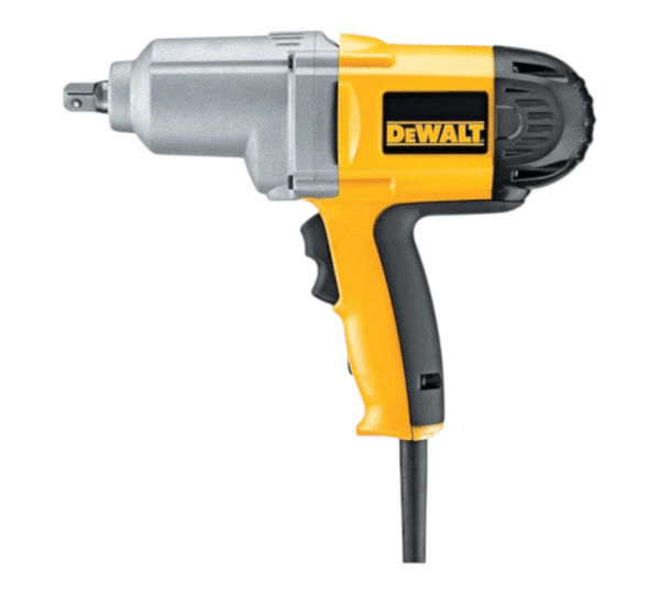 DEWALT DW292-QS Corded 1/2″ High Torque Impact Wrench, ideal for automotive and construction use, featuring 440 Nm torque and 710W motor