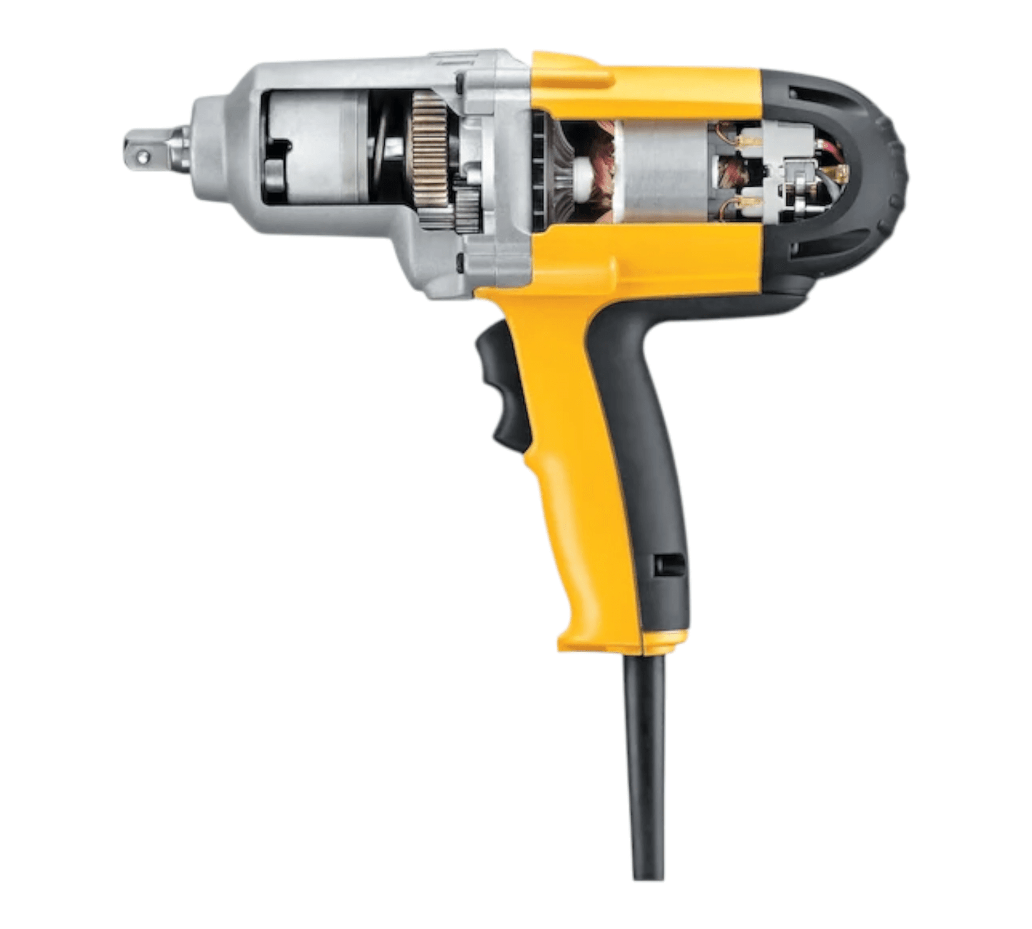DW292-QS Corded 1/2″ High Torque Impact Wrench (DEWALT) displaying internal components and design for power and reliability