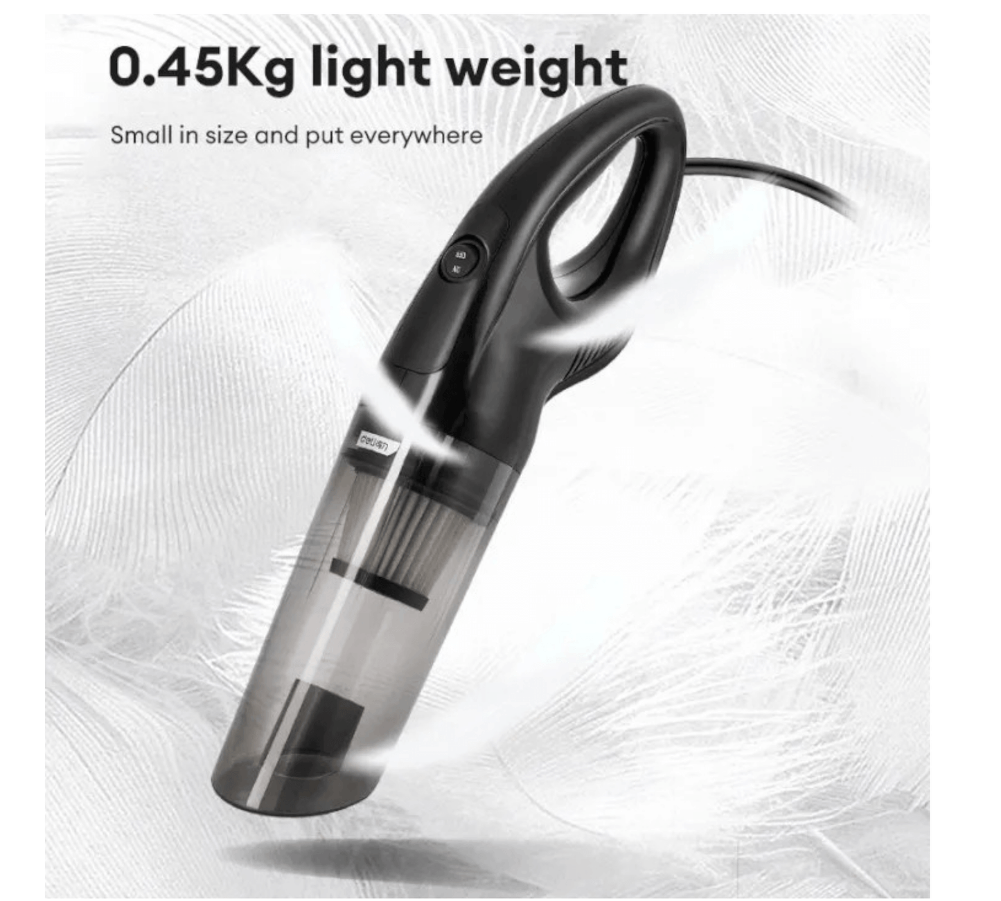 DL8081 Portable car vacuum cleaner (DELI) lightweight design showcased