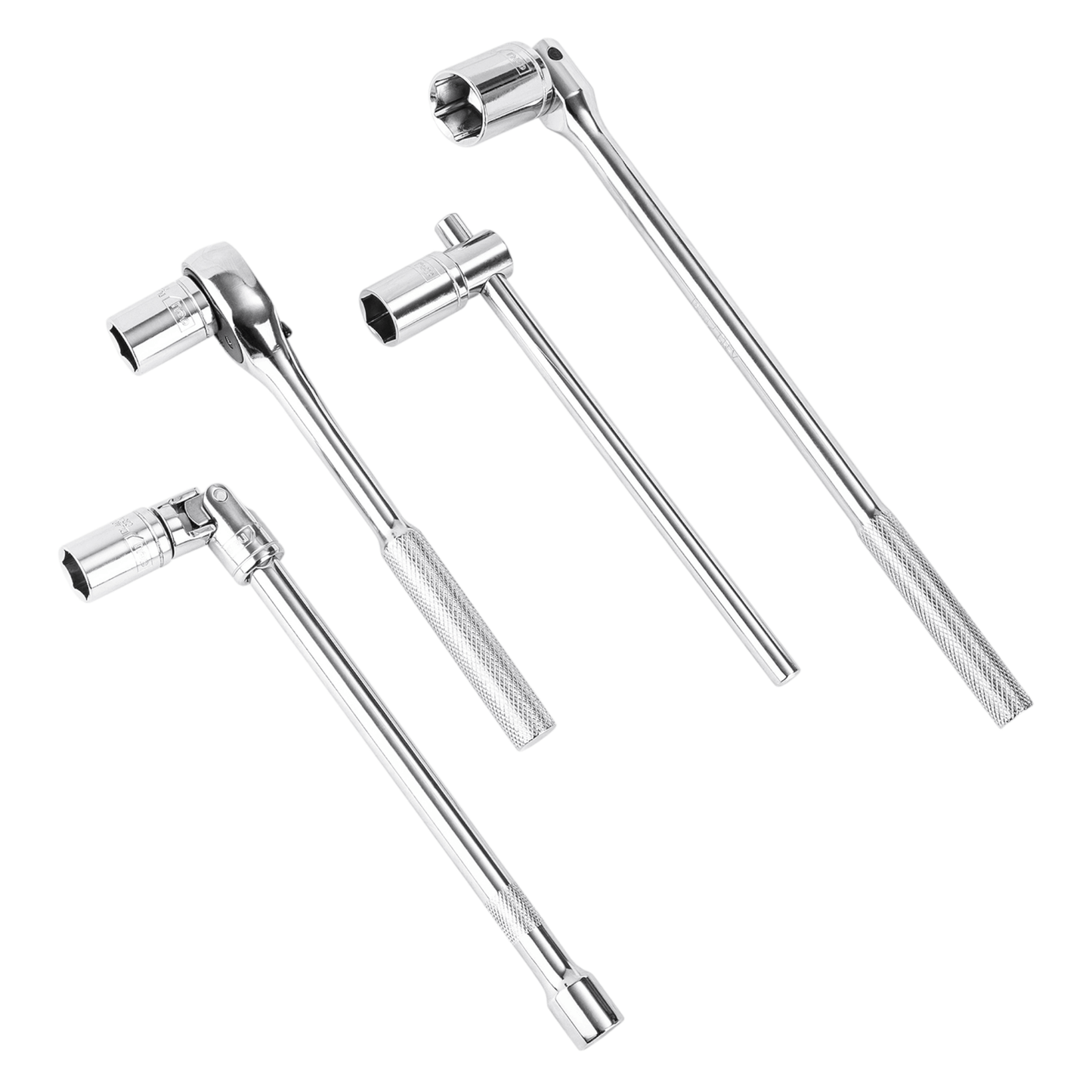 Set of metal wrenches and socket extensions from EDL2024T 1/2” 24Pcs Socket Set Cr-v (DELI) for mechanics and DIY enthusiasts