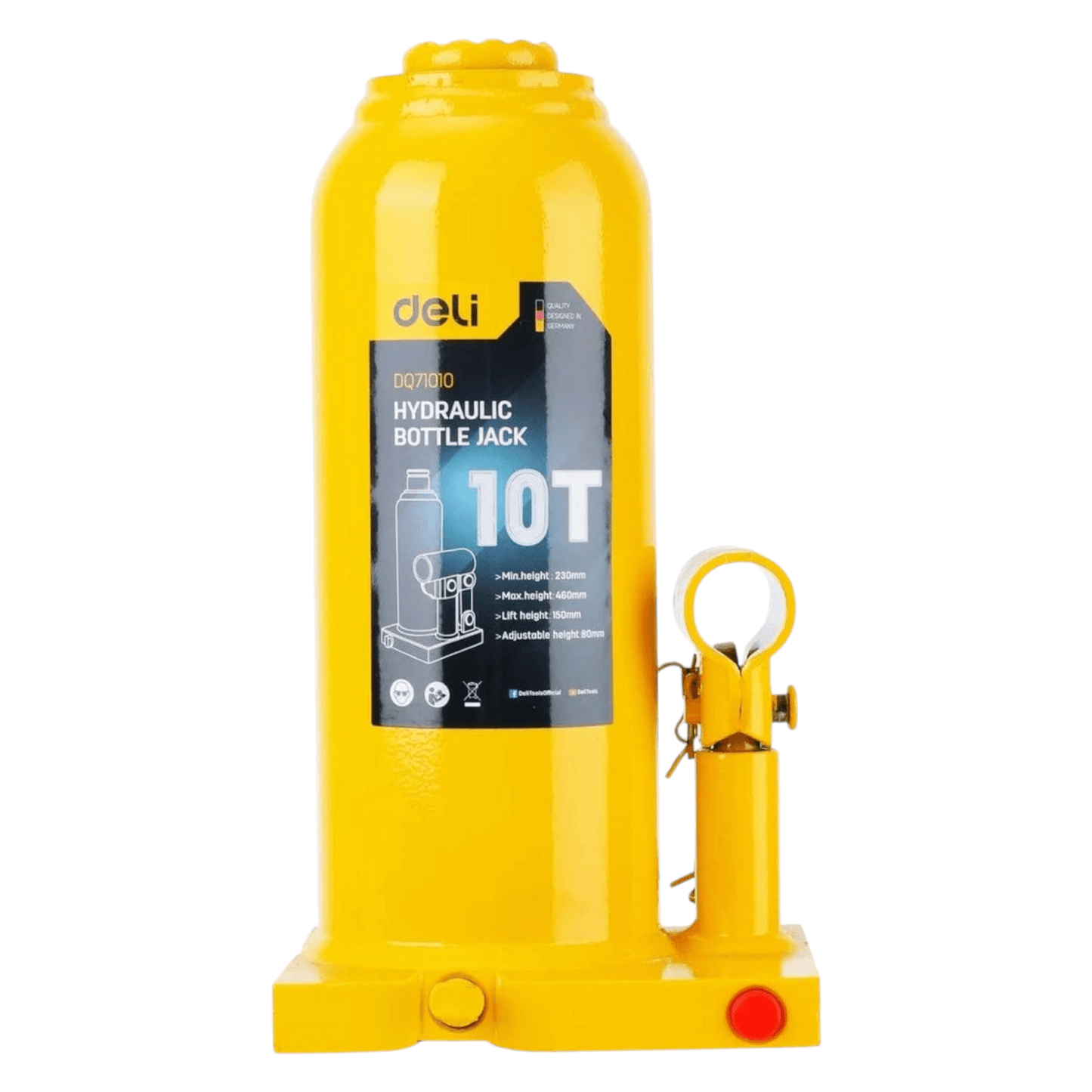 EDQ71010 10T Hydraulic Bottle Jack (DELI) for automotive and industrial lifting