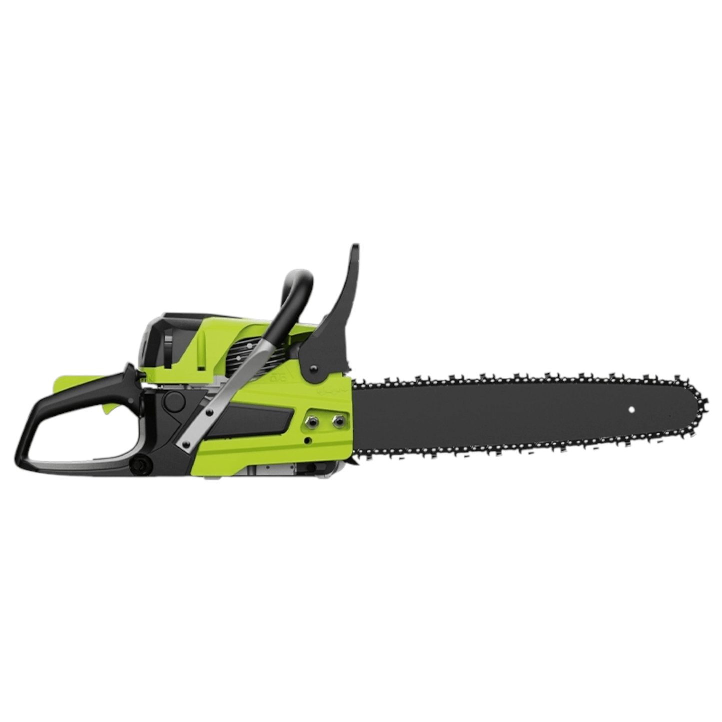 EDE-LJ16-1 Gasoline Chain Saw 16″ 45cc (DELI), green and black chainsaw, professional outdoor cutting tool