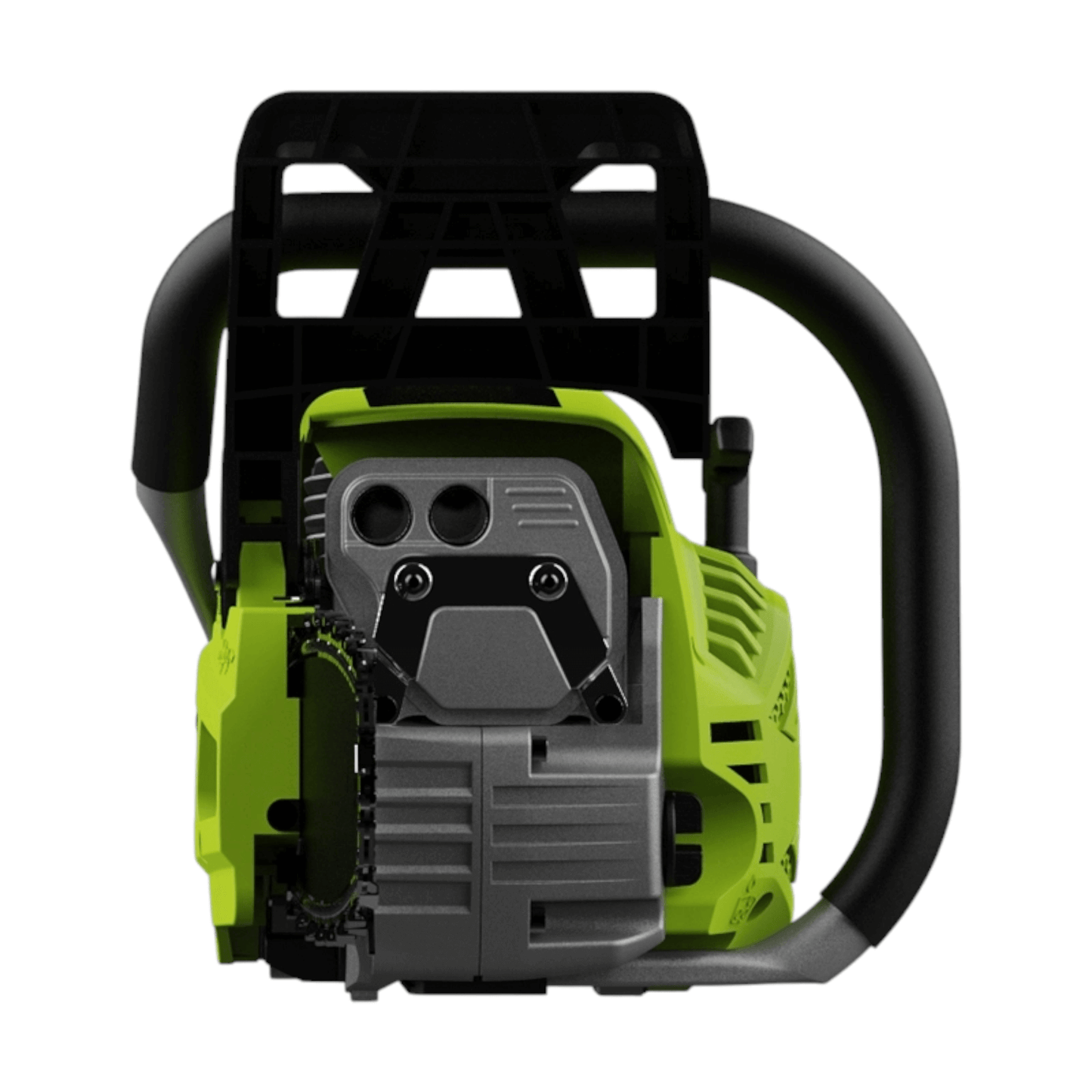 EDE-LJ20-1 Gasoline Chain Saw 20″ 58cc (DELI) close-up of powerful engine for professional use