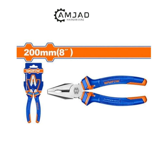 Combination pliers 200mm WPL1C08 durable precision-engineered tool for cutting, gripping, bending, twisting in electrical, automotive tasks.