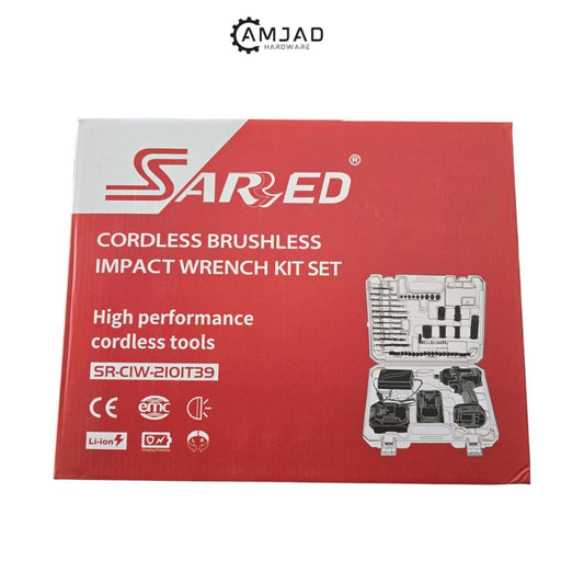 Cordless Brushless Impact Wrench Kit Set(sared) packaging box with high performance cordless tools