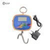 Double Sided Handing Scale 300KG/600LB with power adapter, featuring durable hook and digital display for precise weighing.