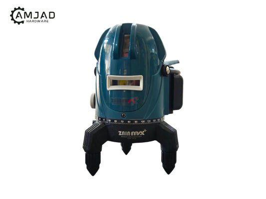 LASER LEVEL LL5G 5 LINE GREEN ( ZAIN MAX) shown with high-visibility green laser tool for leveling and alignment tasks.