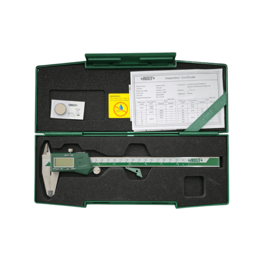 INSIZE 1108-200 Digital Vernier Caliper 0-200mm/0-8″ in protective case for precision measurements