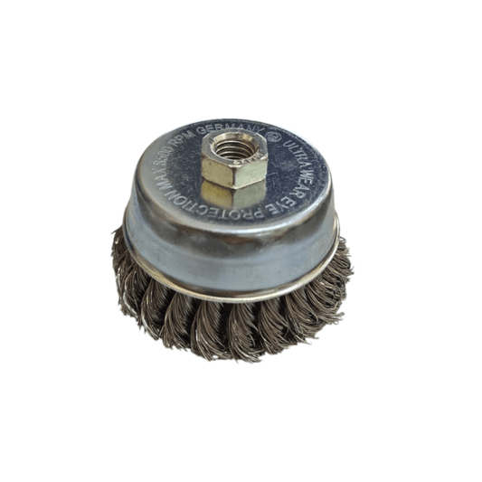 SS CUP WIRE BRUSH 4″ MADE IN GERMANY (RECORD), stainless steel, durable, professional-grade tool for rust and corrosion resistance.