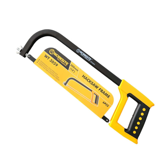 WORKSITE Hand Hacksaw Frame Tools Adjustable Hacksaw Frame for Wood 12″/300mm Hacksaw Frame WT3059, durable and precise woodworking tool.