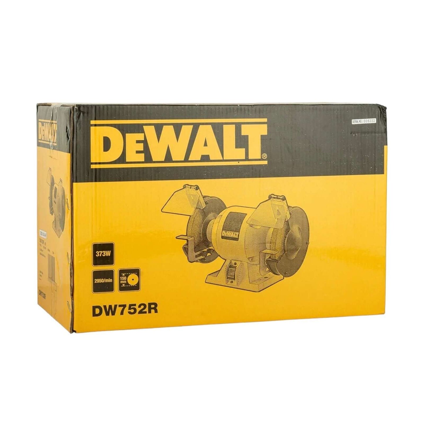DEWALT DW752R-B5 373W 152mm Heavy Duty Bench Grinder packaging box