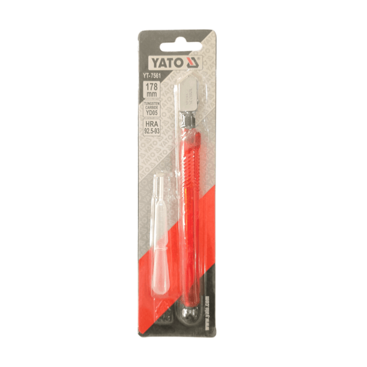 YATO YT-7561 Glass 178mm Oil Cutter, precision tool with ergonomic design for glass cutting professionals and DIY enthusiasts