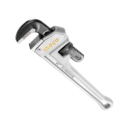 Ingco Aluminum Handle Pipe Wrench 14″ HALPW0114 ideal for plumbing tasks