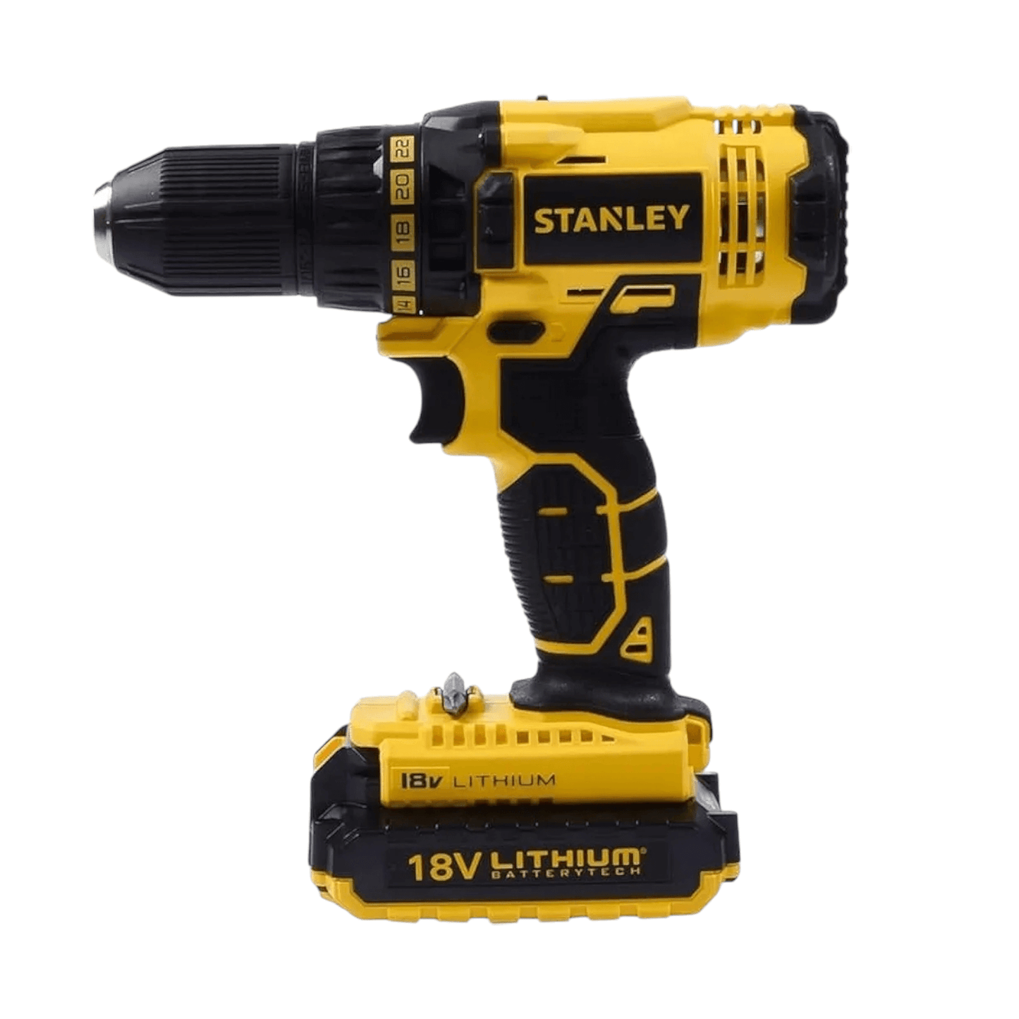 SCD20S2K-B5 Cordless Drill 18V 1.5Ah (STANLEY) for professional and DIY use, featuring a powerful motor and lithium-ion battery.
