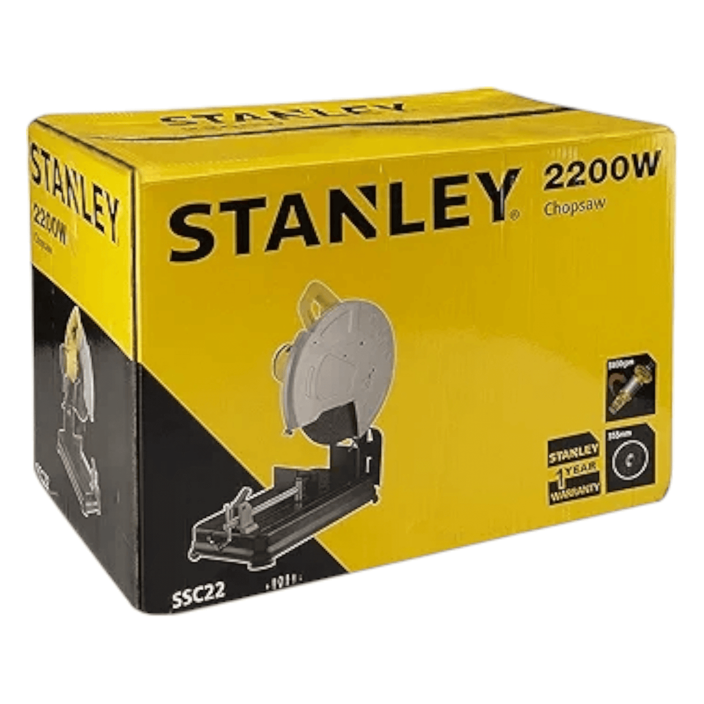 SSC22 Cutt Off Machine 2200W 355MM (STANLEY) packaging box image