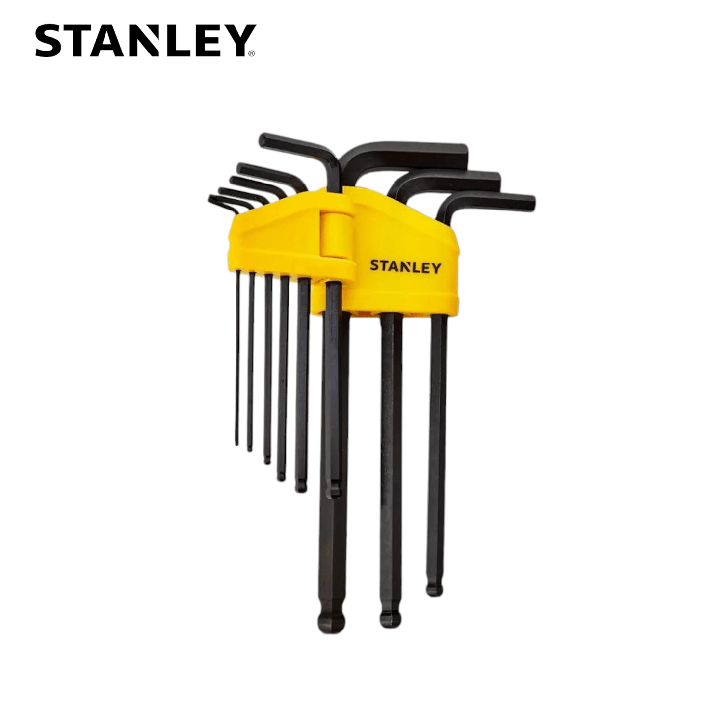 0-69-256 Hex Keys 9PCS Metric Ball Set (STANLEY) in yellow holder
