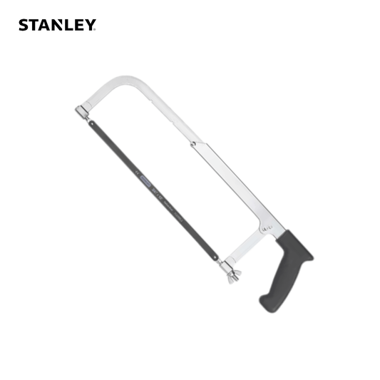 STANLEY E-15200 12 in. Hacksaw Frame for precise cutting of metal, plastic, wood