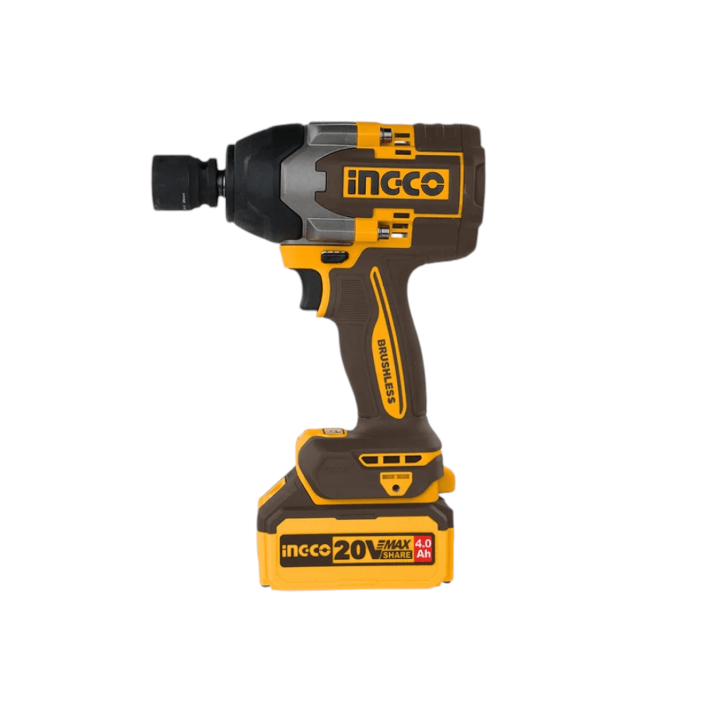 CIWLI2085 Cordless impact wrench Brushless motor Square drive:1/2″ (INGCO) with universal socket compatibility