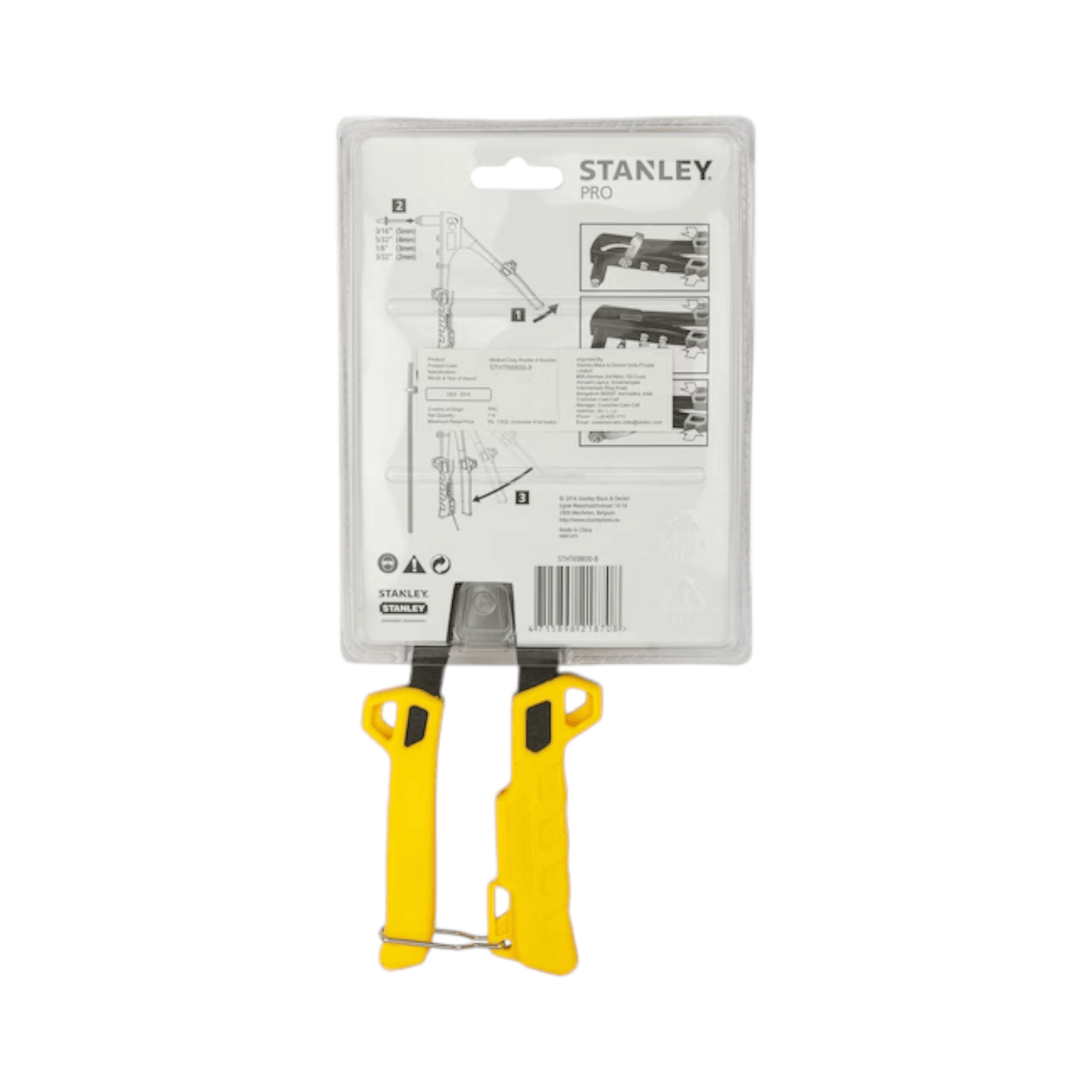 STHT69800-8 HEAVY DUTY – RIVETER, 4 NOSE PIECES (STANLEY) packaging view