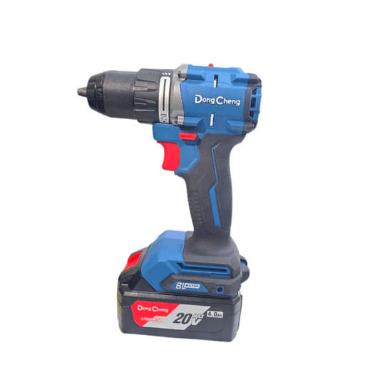 DCJZ2060iEM Cordless BL Driver Hammer Drill 20V 4.0AH (Dong Cheng) professional-grade tool for drilling and hammering.