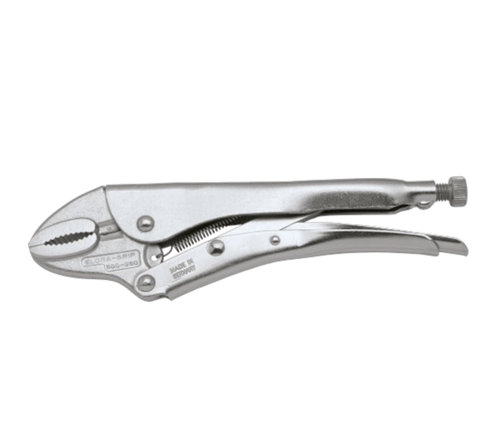 Elora 500-250 Grip Pliers with wire cutter curved jaws Made in Germany, precision-engineered pliers for professional performance.