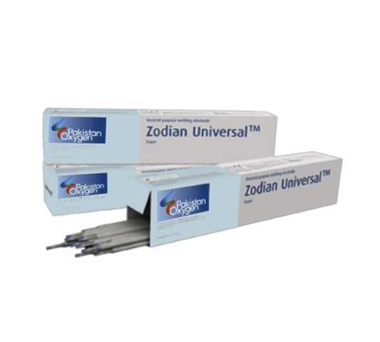Box of 6013 Zodian Universal Welding Electrode for mild and carbon steel welding, ideal for stability and smooth arc performance.