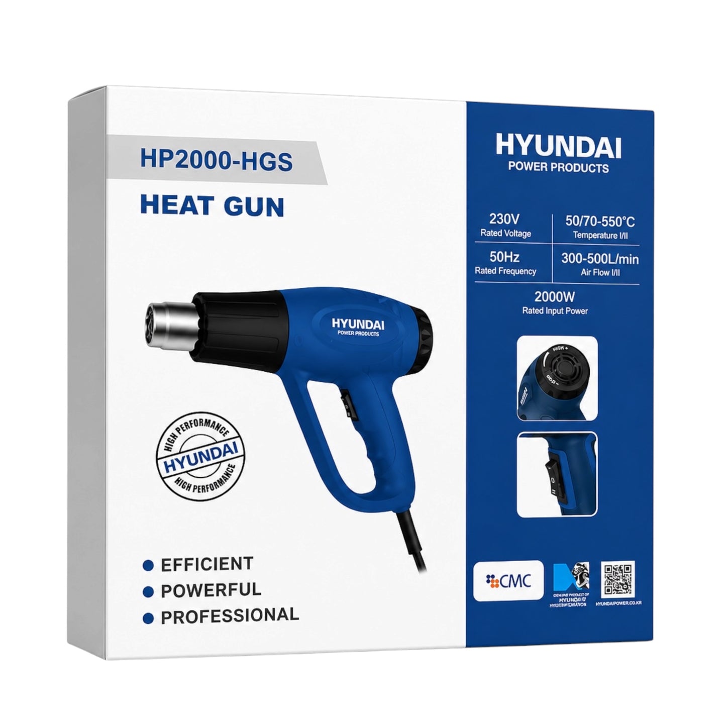 HP2000 Heat Gun 2000W Speed Adjustment (HYUNDAI)