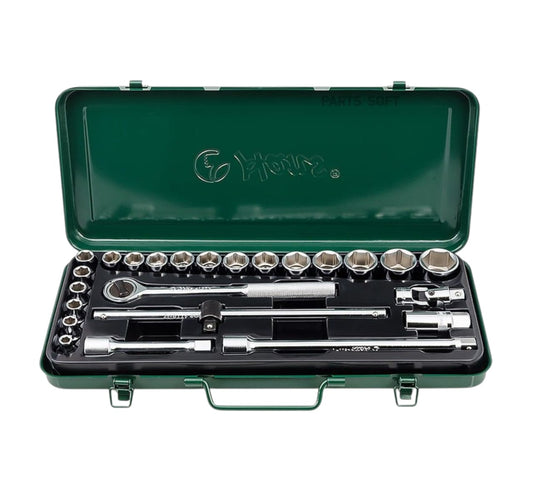 4626M- Socket Wrench Set- ½” Drive- 24 PCs HANS