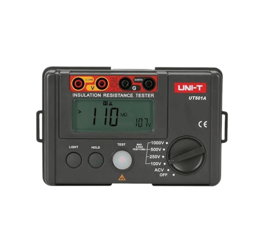 UT501A Insulation Resistance Testers (UNI-T) for electrical systems and machinery.