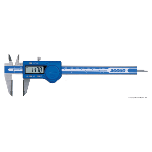 111-012-12 Digital Vernier Caliper 12″ (ACC) measuring tool with digital display and stainless steel construction for precision measurement