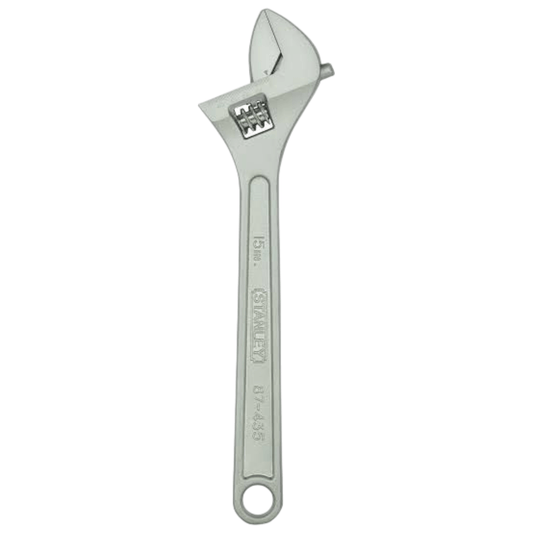 STMT87435-8 Adjustable Wrench 15″ (STANLEY) - durable chrome-plated tool for mechanics and plumbers
