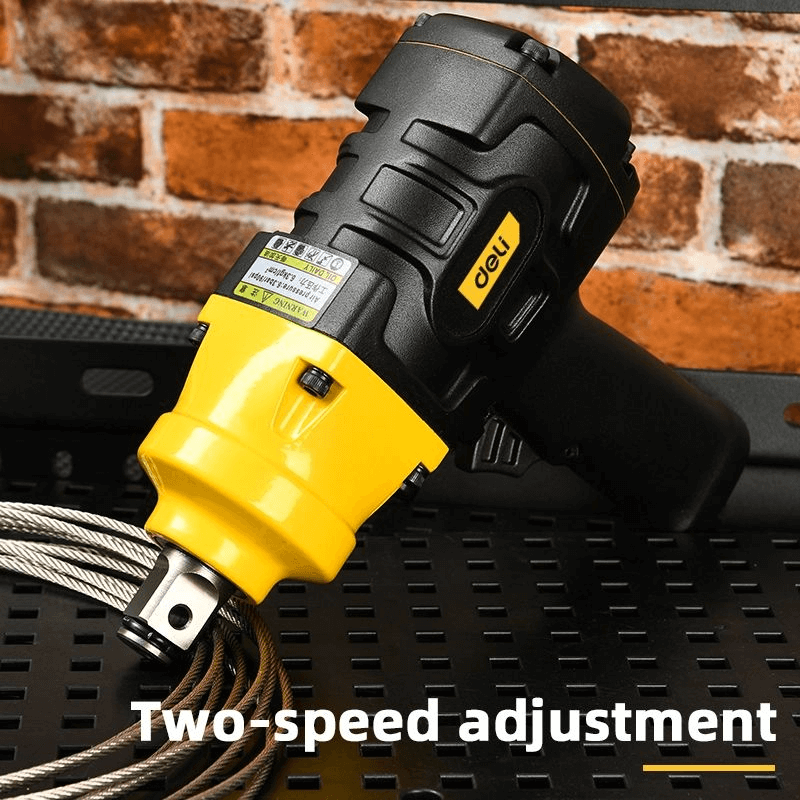 EDL-QDB43-1180E1 Air Impact Wrench 3/4″ 1100N.m (DELI) with twin hammer mechanism and two-speed adjustment for heavy-duty tasks.