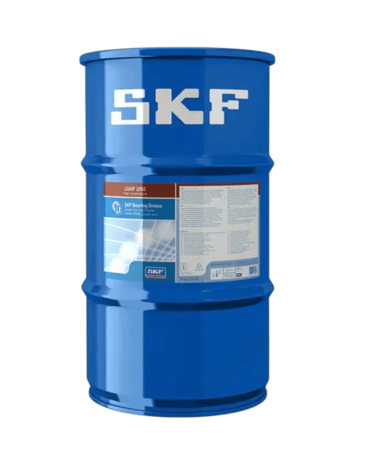 LGHP 2/50 High performance, high temperature bearing grease 50KG (SKF) in a blue drum suitable for electric motors