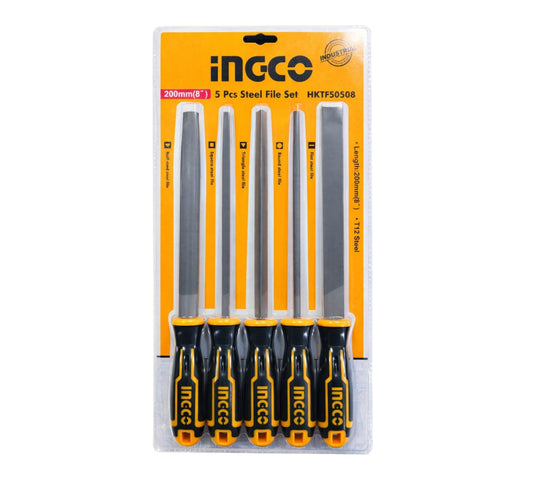 HKTF50508 5PCS FILE SET 8" (INGCO)