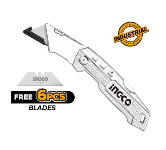 HUK6236 Folding Knife Aluminum alloy handle  19x61mm INGCO