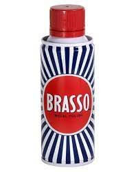 Brasso Metal Polish 200ml for shining and restoring brass, copper, stainless steel surfaces.