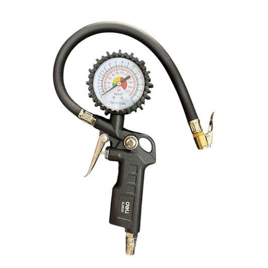 DL8530 Tire Pressure Gauge (DELI) - Precision tool for accurate tire pressure readings, essential for vehicle safety and fuel efficiency.