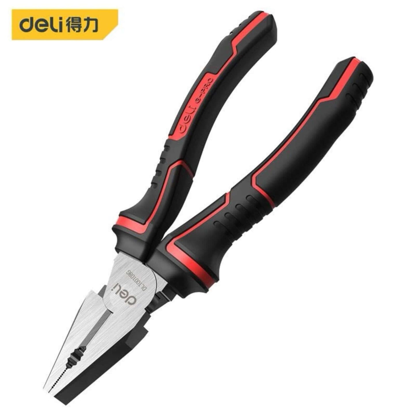 DL100108G Insulated Combination Plier 8″ (DELI), high-carbon steel design for industrial applications