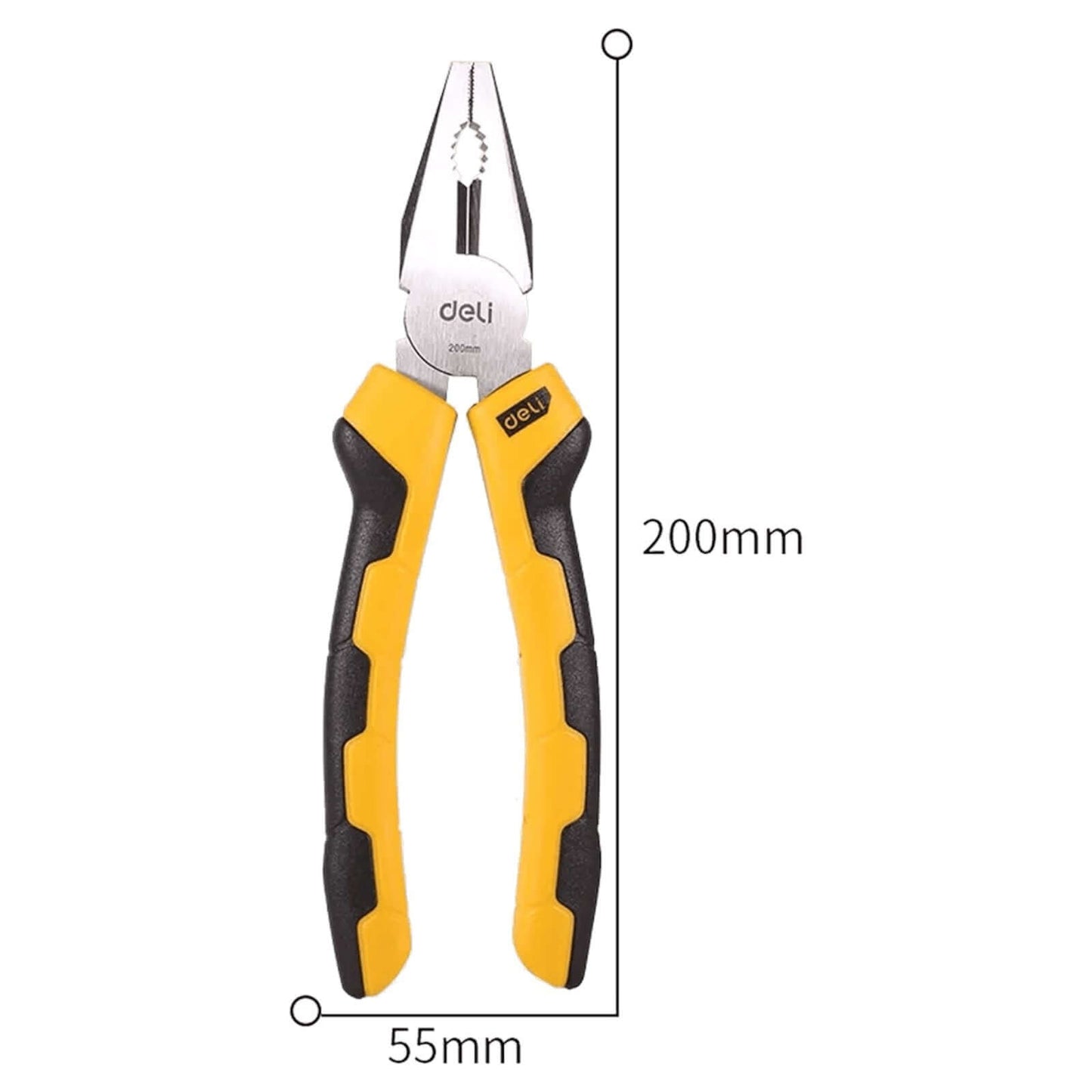 DL2008 Combination Plier 8″ (DELI) high-quality carbon steel grip and cut